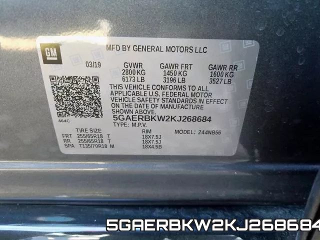 5GAERBKW2KJ268684
