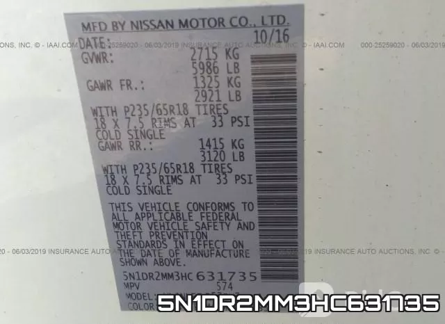 5N1DR2MM3HC631735