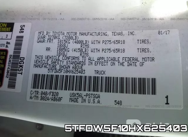 5TFDW5F10HX625403
