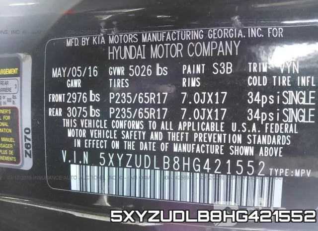 5XYZUDLB8HG421552