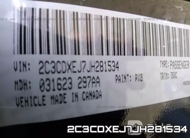 2C3CDXEJ7JH281534