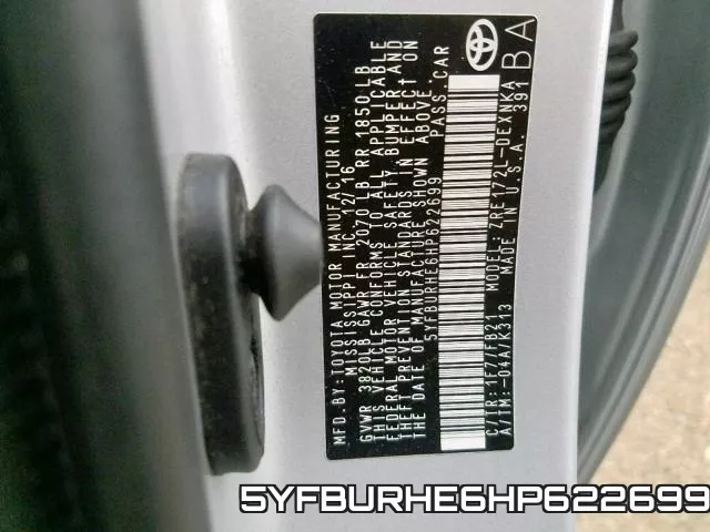 5YFBURHE6HP622699