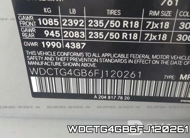WDCTG4GB6FJ120261