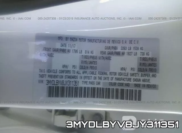 3MYDLBYV8JY311351