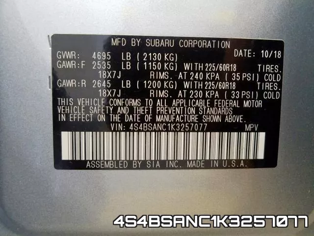 4S4BSANC1K3257077