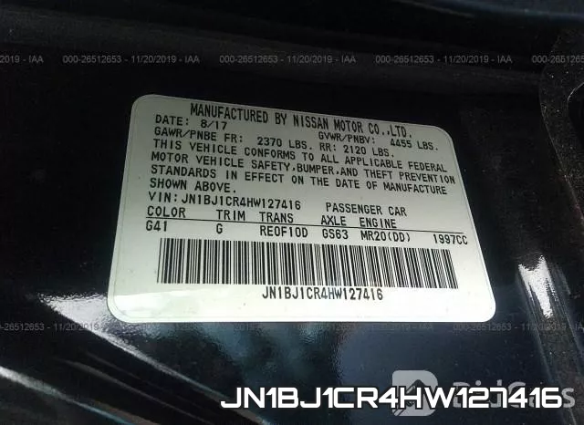 JN1BJ1CR4HW127416