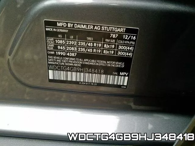 WDCTG4GB9HJ348418