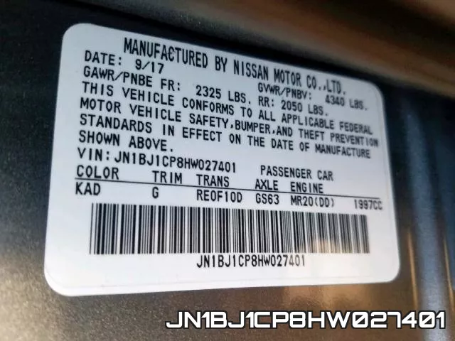 JN1BJ1CP8HW027401