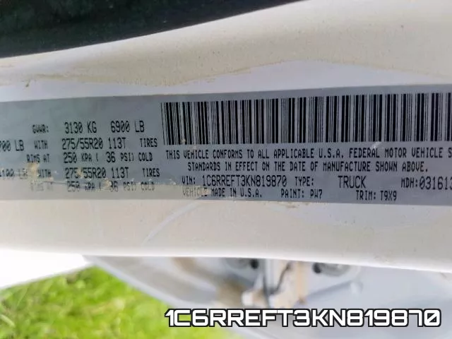 1C6RREFT3KN819870