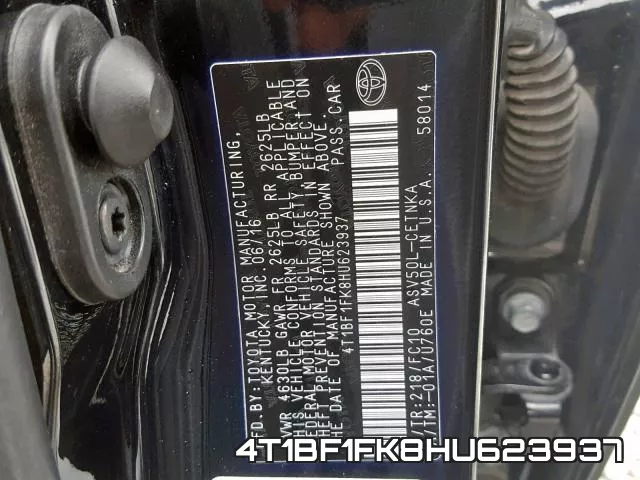 4T1BF1FK8HU623937