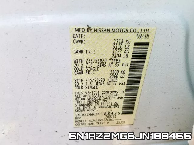 5N1AZ2MG6JN188455