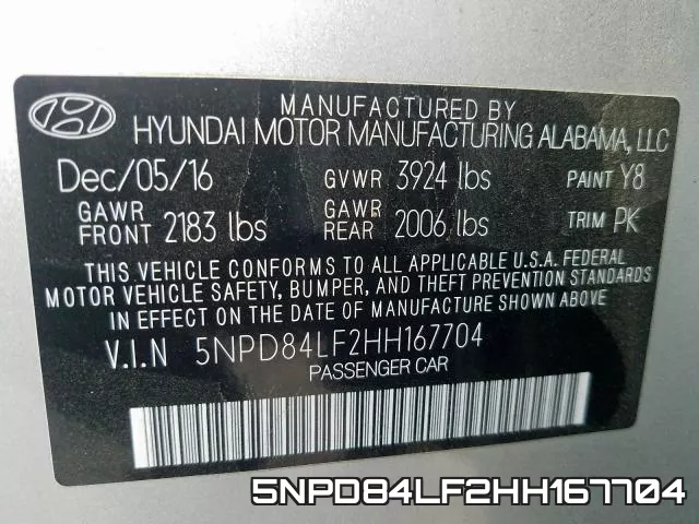 5NPD84LF2HH167704