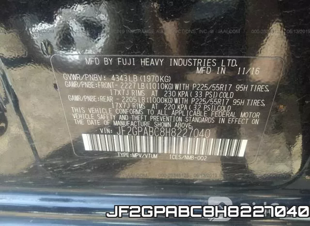 JF2GPABC8H8227040