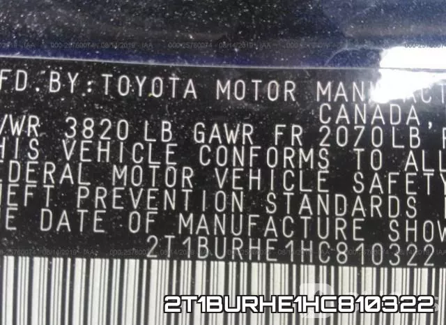 2T1BURHE1HC810322