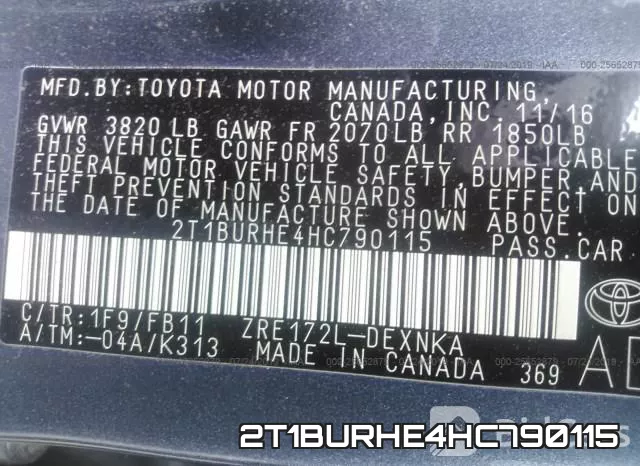2T1BURHE4HC790115