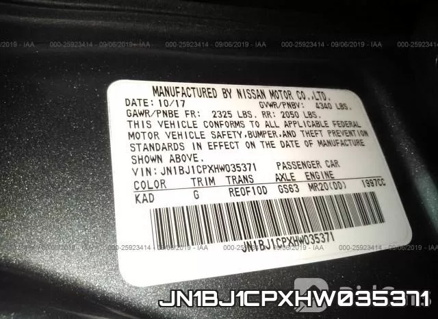 JN1BJ1CPXHW035371