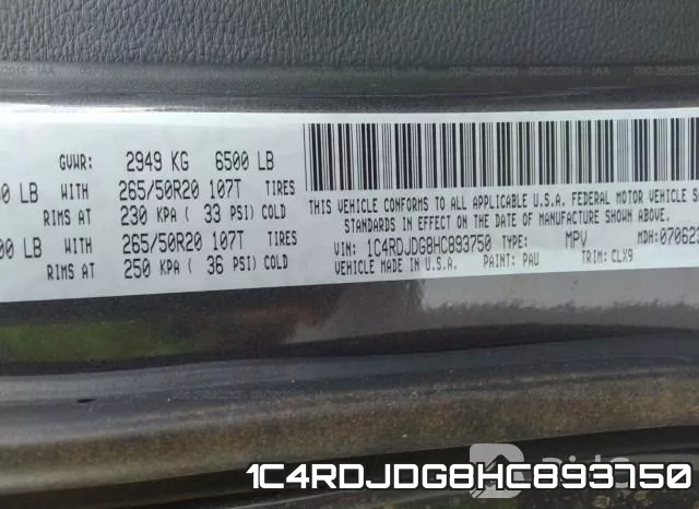 1C4RDJDG8HC893750