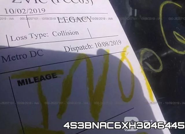 4S3BNAC6XH3046445
