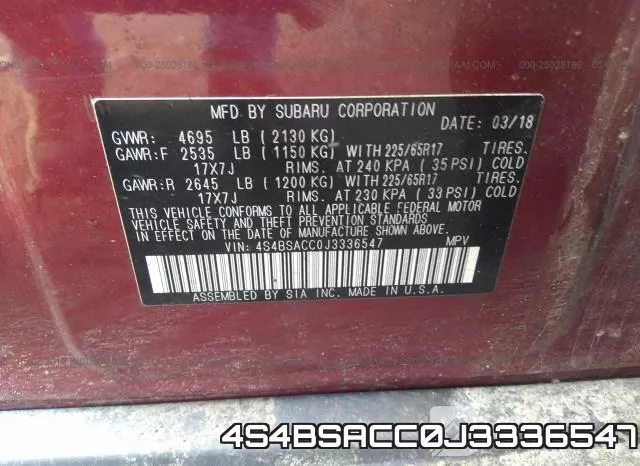 4S4BSACC0J3336547