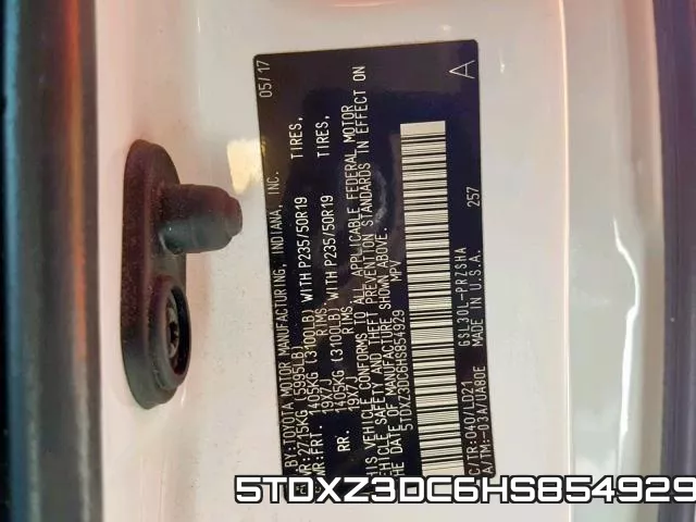 5TDXZ3DC6HS854929