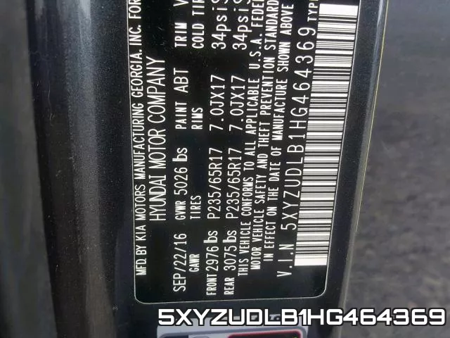 5XYZUDLB1HG464369