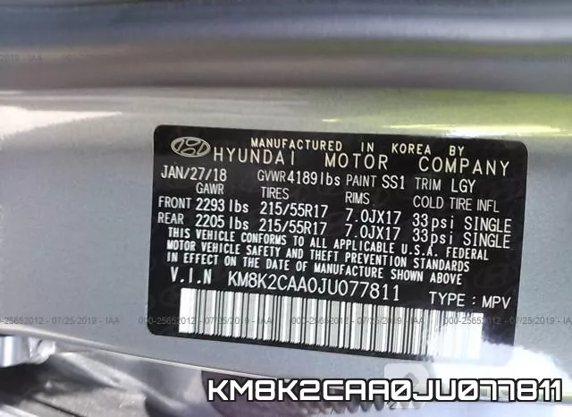 KM8K2CAA0JU077811
