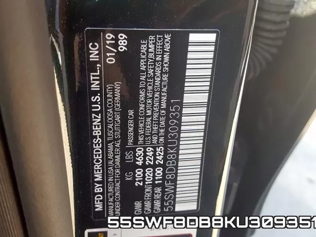 55SWF8DB8KU309351