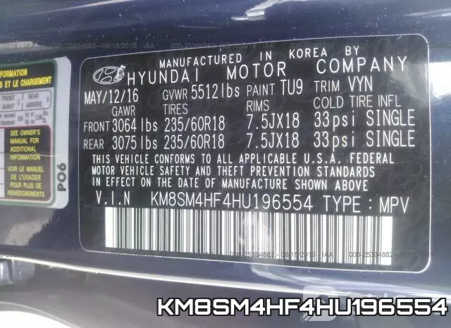 KM8SM4HF4HU196554