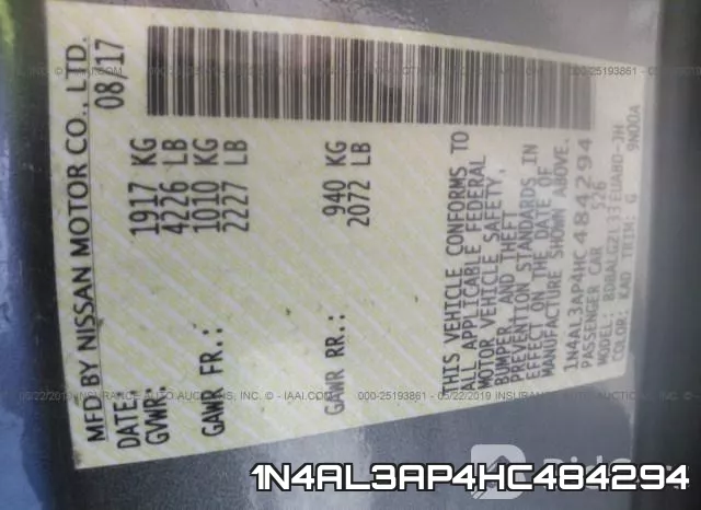 1N4AL3AP4HC484294