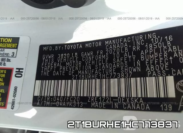 2T1BURHE1HC773837