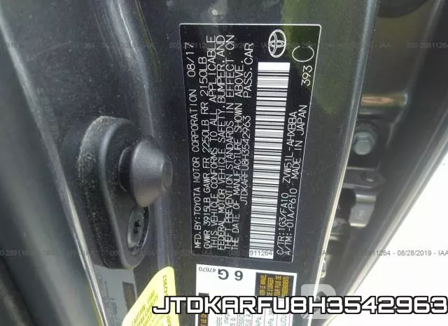 JTDKARFU8H3542963