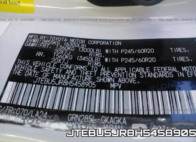 JTEBU5JR8H5458905