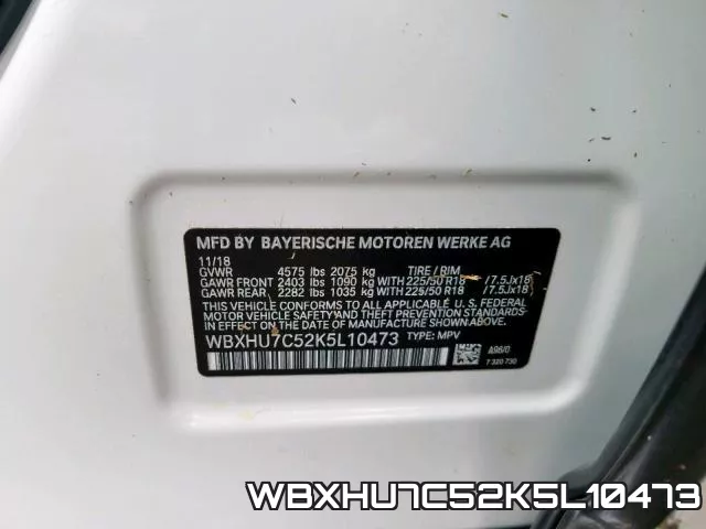 WBXHU7C52K5L10473