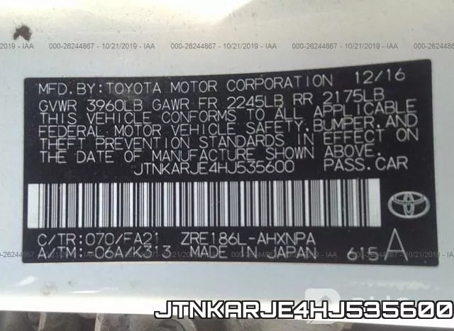 JTNKARJE4HJ535600