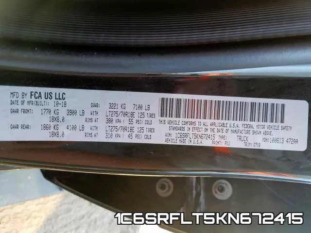 1C6SRFLT5KN672415