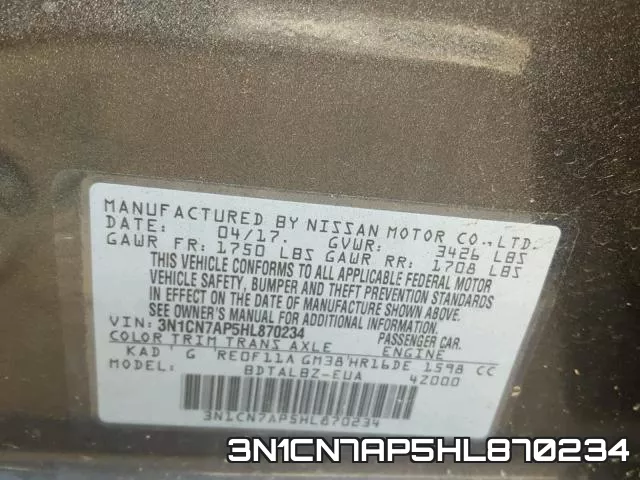 3N1CN7AP5HL870234