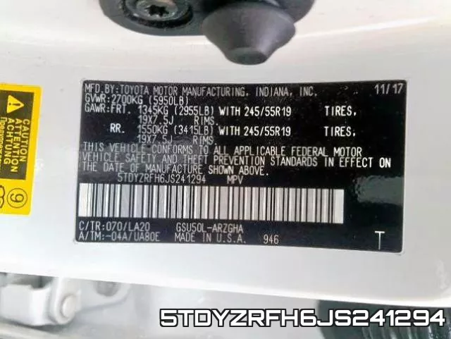 5TDYZRFH6JS241294