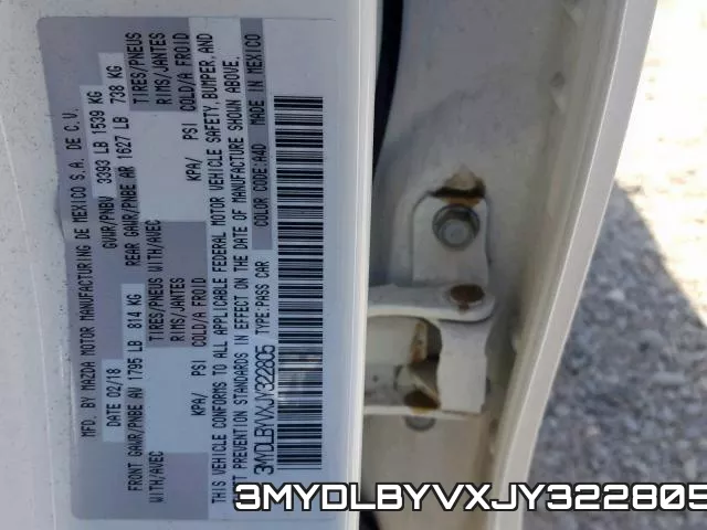 3MYDLBYVXJY322805