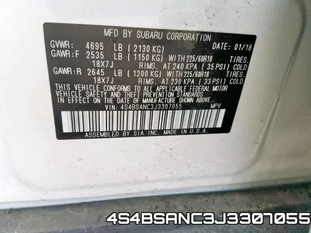 4S4BSANC3J3307055