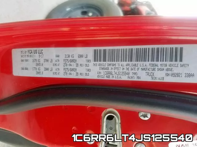 1C6RR6LT4JS125540