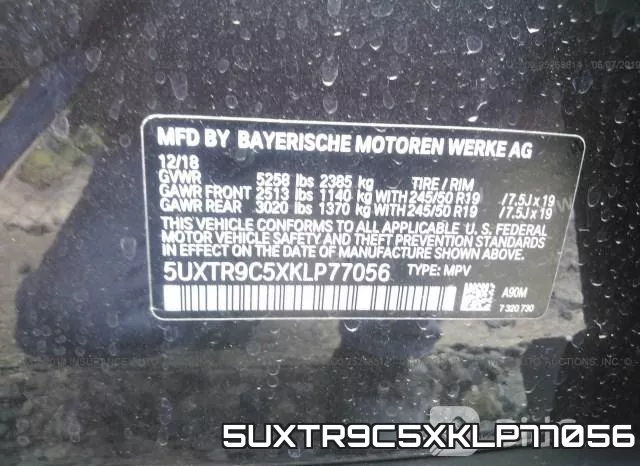5UXTR9C5XKLP77056