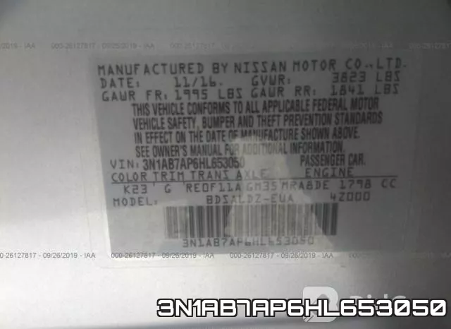 3N1AB7AP6HL653050