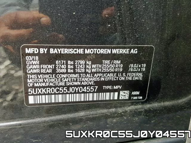 5UXKR0C55J0Y04557