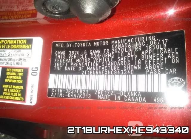 2T1BURHEXHC943340