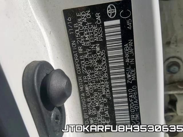 JTDKARFU8H3530635