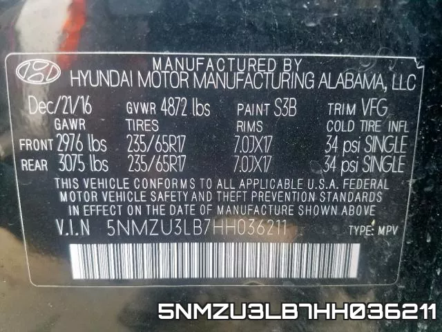 5NMZU3LB7HH036211