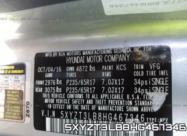 5XYZT3LB8HG467346