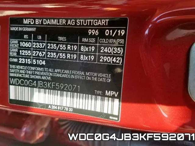 WDC0G4JB3KF592071