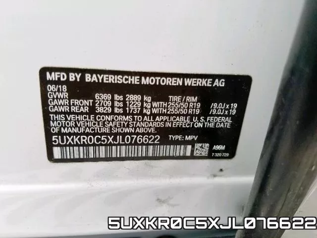 5UXKR0C5XJL076622