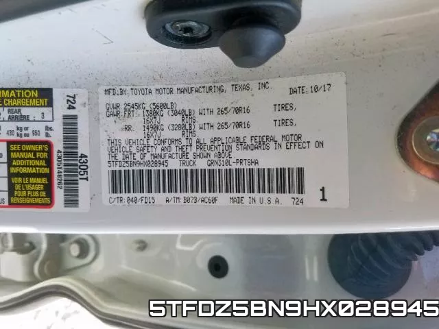 5TFDZ5BN9HX028945